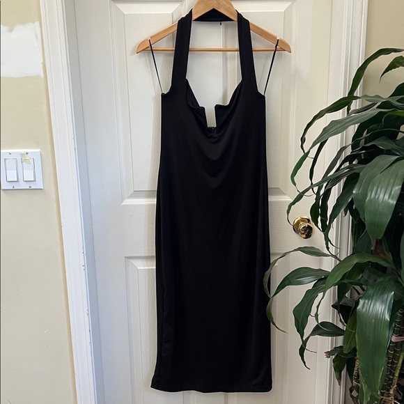 Dynamite Halter Bodycon Midi Bare Dress - Picture 2 of 6